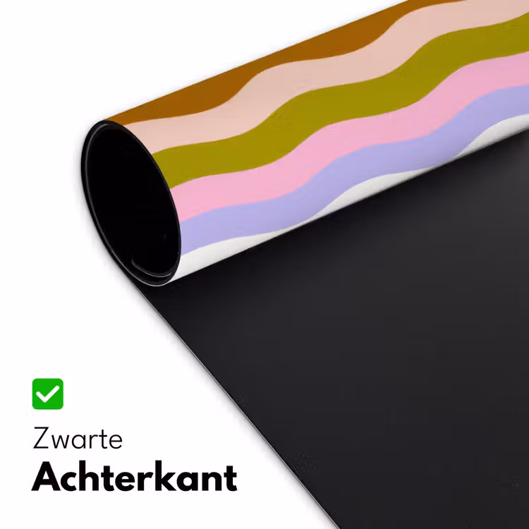 Bureau onderlegger - lijnen - Golven - Pastelkleuren - Patroon — 4