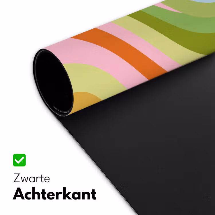 Bureau onderlegger - Lijnen - Pasteltinten - Golvend — 4