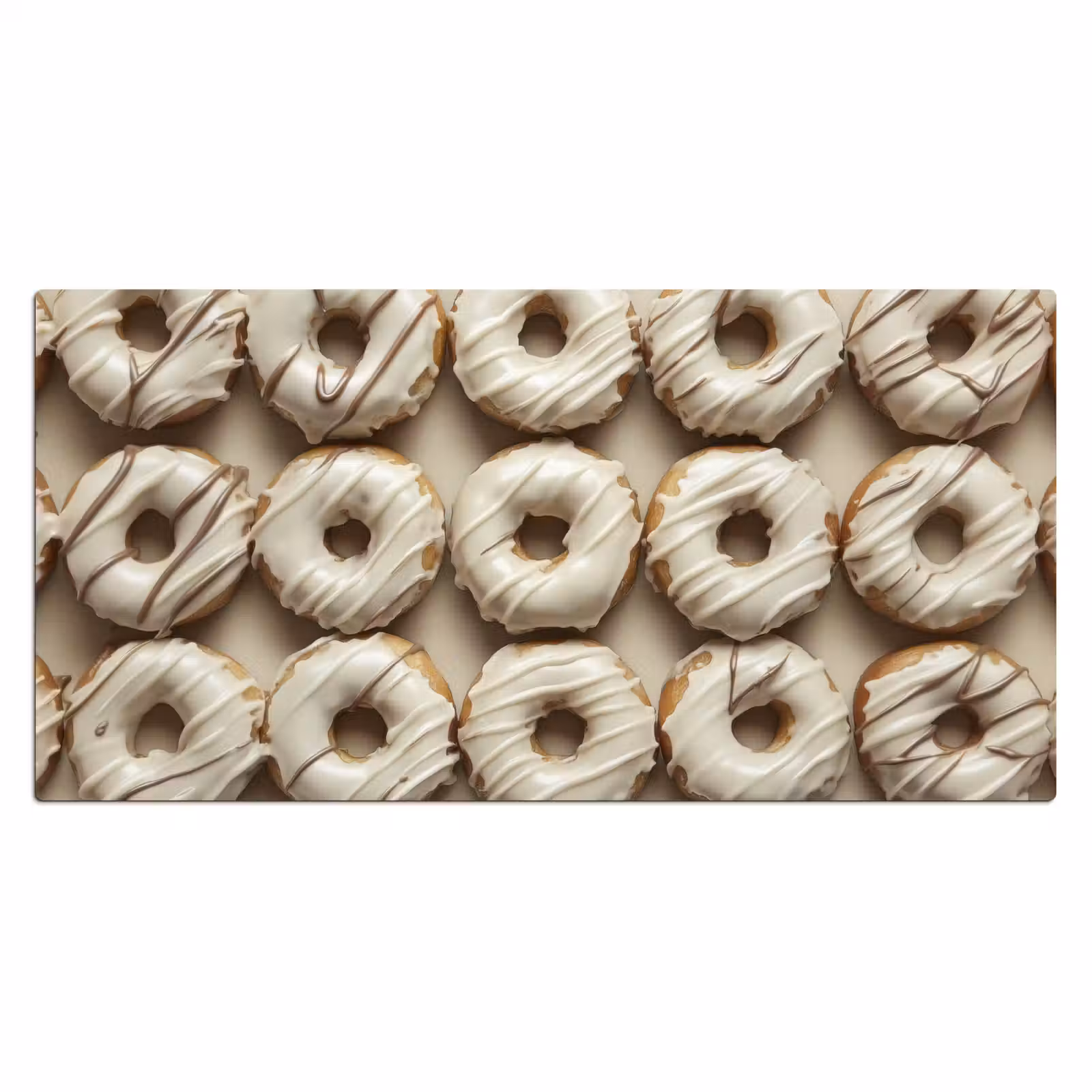 Bureau onderlegger - Donuts - Chocolade - Wit - Beige — 1