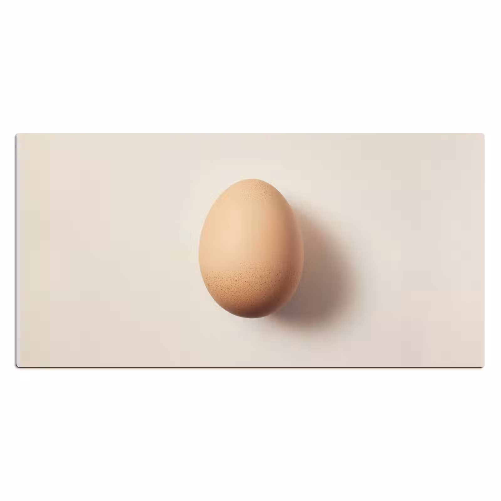 Bureau onderlegger - Ei - Beige - Ovaal - Egaal — 1