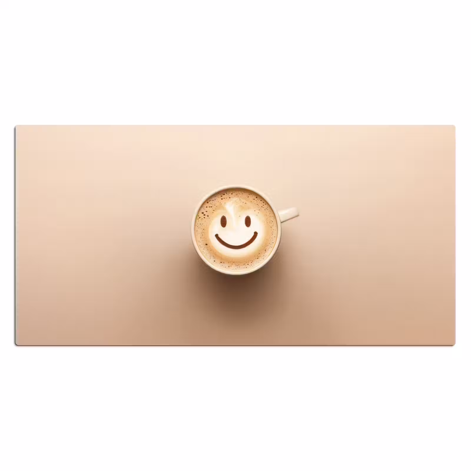 Bureau onderlegger - Koffie - Melkschuim - Lach - Beige — 1