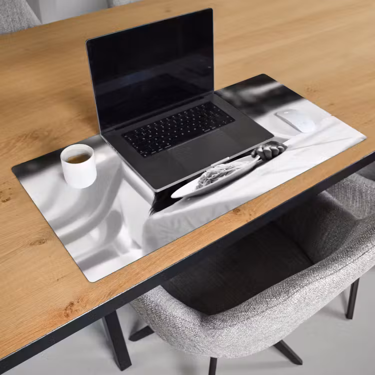 Bureau onderlegger - Aap - Spaghetti - Zonnebril - Zwart wit - Cool - Dier — 2