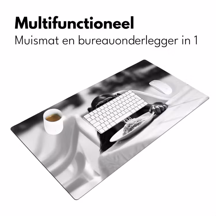 Bureau onderlegger - Aap - Spaghetti - Zonnebril - Zwart wit - Cool - Dier — 6