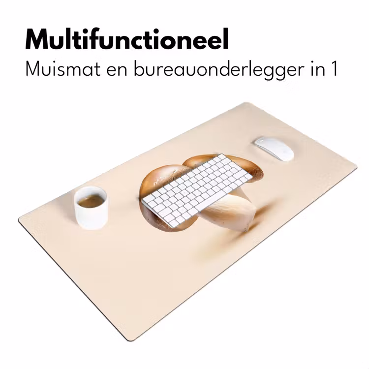 Bureau onderlegger - Champignons - Zacht - Beige — 6