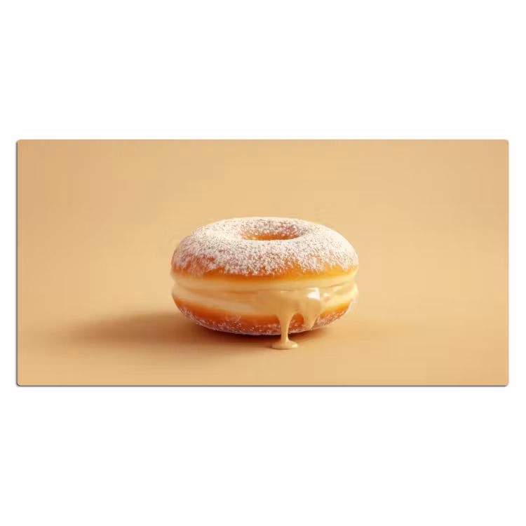 Bureau onderlegger - Donut - Romig - Poedersuiker - Beige — 1