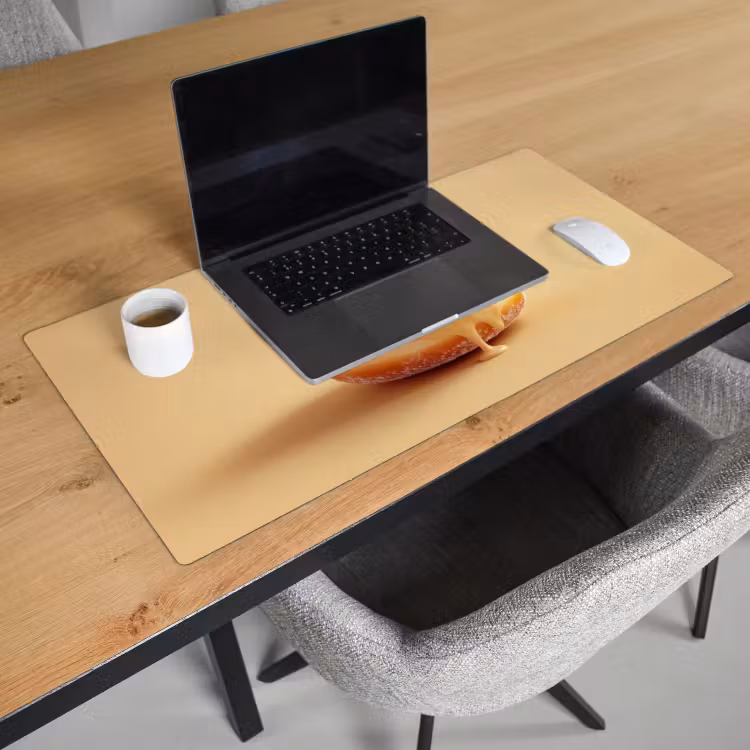 Bureau onderlegger - Donut - Romig - Poedersuiker - Beige — 2