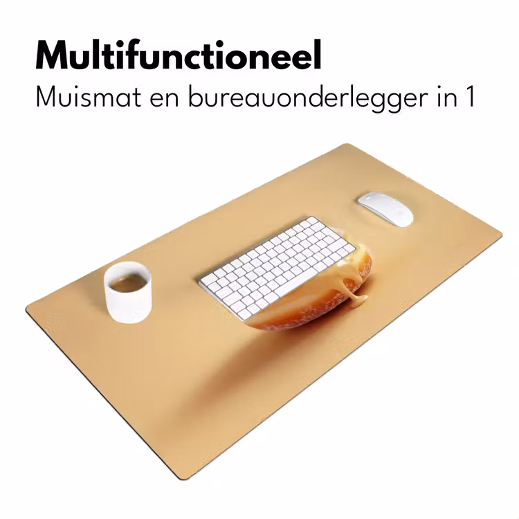 Bureau onderlegger - Donut - Romig - Poedersuiker - Beige — 6