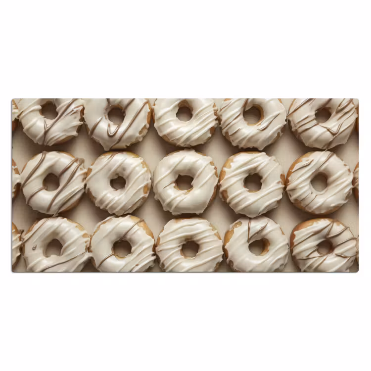 Bureau onderlegger - Donuts - Chocolade - Wit - Beige — 1
