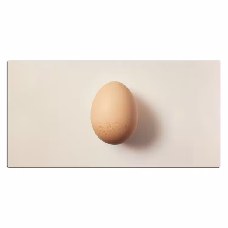 Bureau onderlegger - Ei - Beige - Ovaal - Egaal — 1
