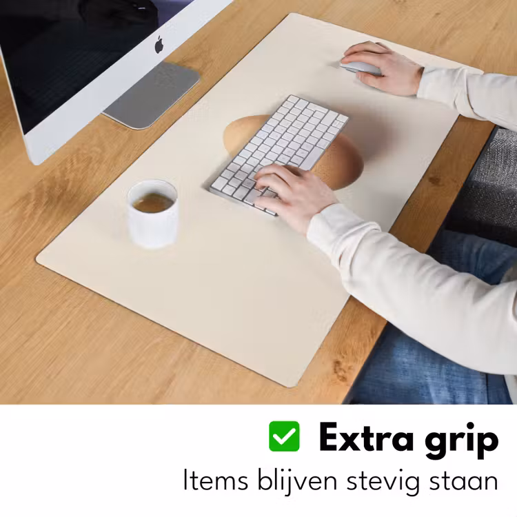 Bureau onderlegger - Ei - Beige - Ovaal - Egaal — 5