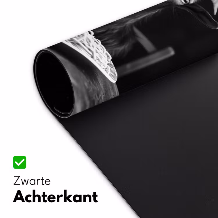 Bureau onderlegger - Geit - Bord - Spaghetti - Zwart Wit — 4