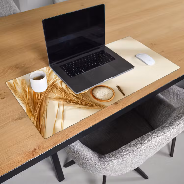 Bureau onderlegger - Granen - Hout - Kom - Beige — 2
