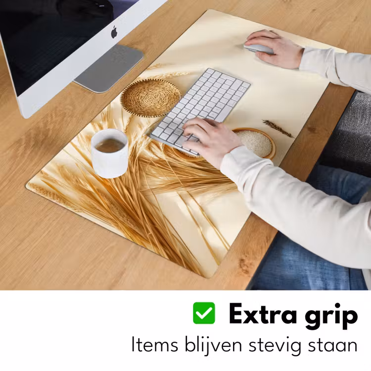 Bureau onderlegger - Granen - Hout - Kom - Beige — 5