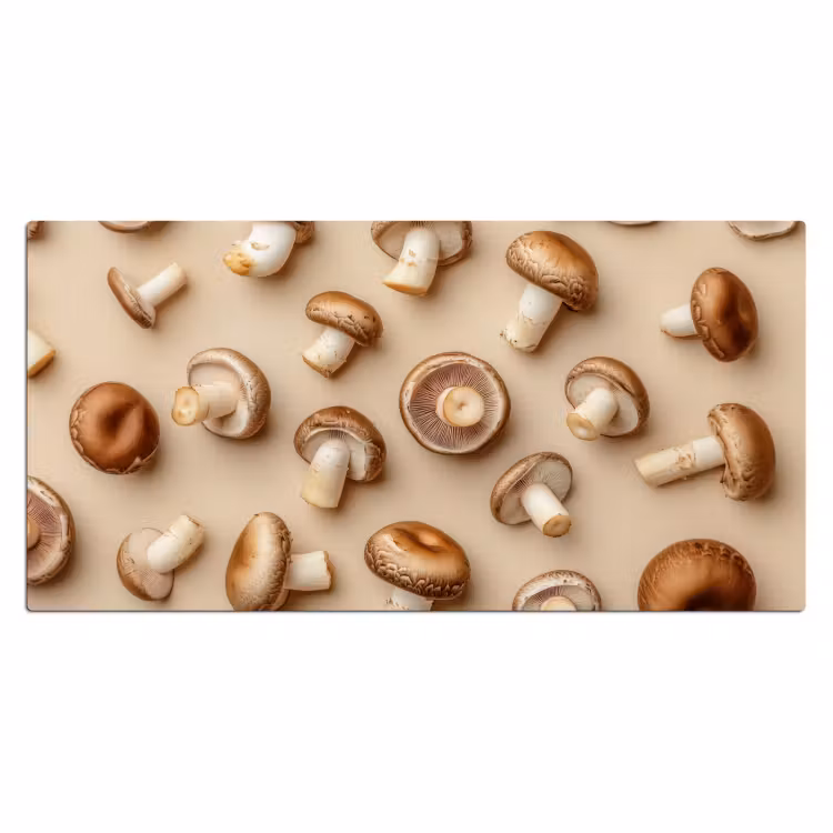 Bureau onderlegger - Kastanje Champignons - Beige — 1