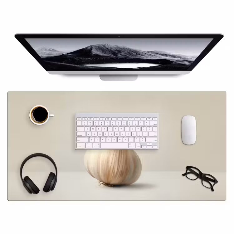 Bureau onderlegger - Knoflook - Natuurlijk - Beige — 3