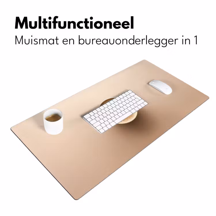 Bureau onderlegger - Koffie - Melkschuim - Lach - Beige — 6