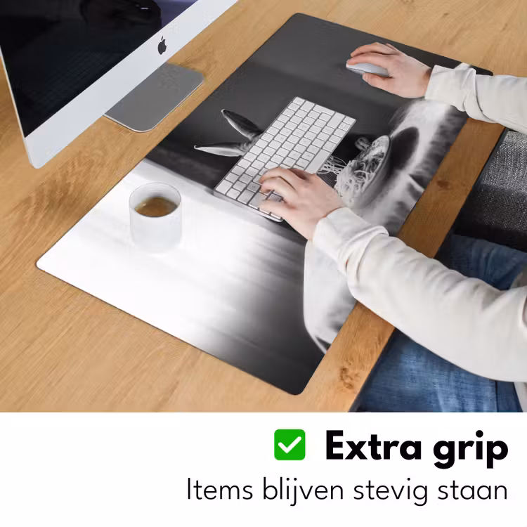 Bureau onderlegger - Konijn - Bunny - Zonnebril - Tafelkleed - Pasta - Schattig — 5