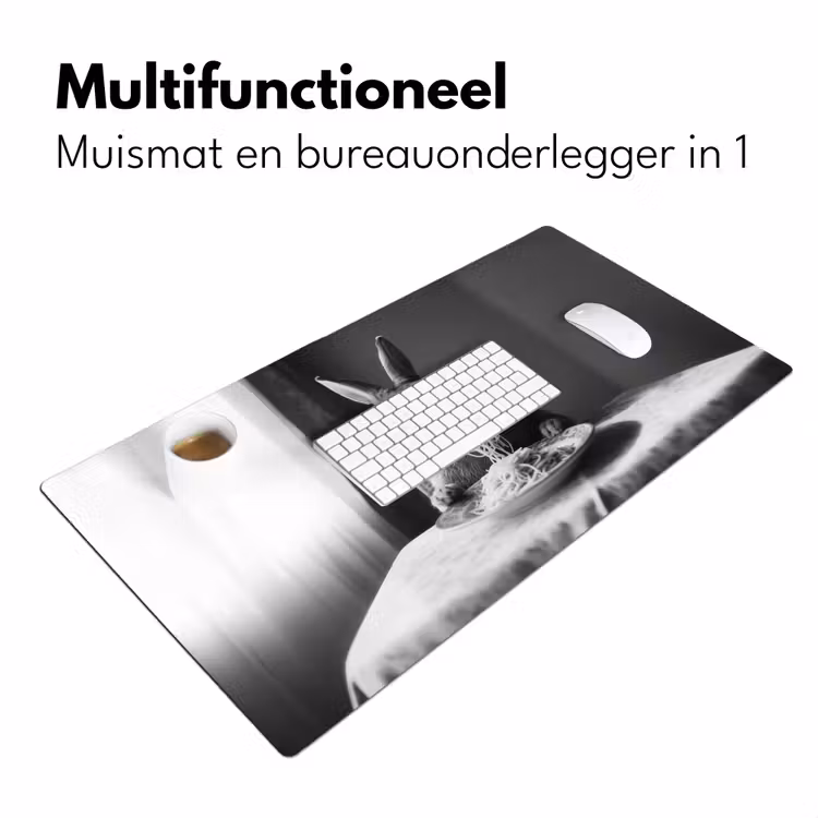 Bureau onderlegger - Konijn - Bunny - Zonnebril - Tafelkleed - Pasta - Schattig — 6