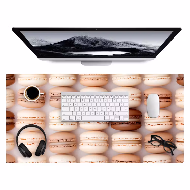 Bureau onderlegger - Macarons - Beige - Bruin — 3