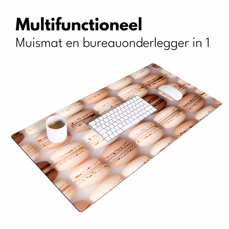 Bureau onderlegger - Macarons - Beige - Bruin — 6
