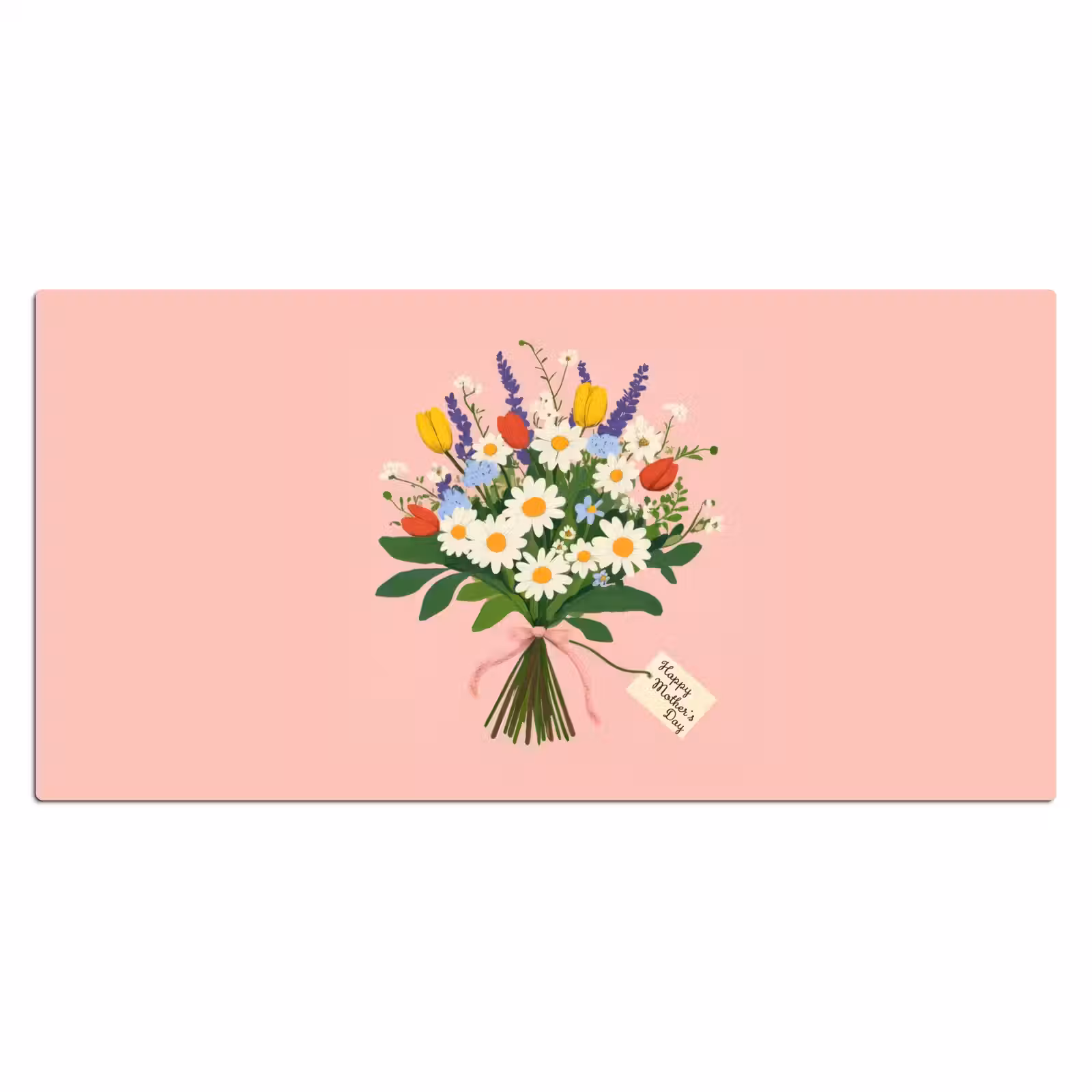 Bureau onderlegger - Bloemen - Lint - Kaartje — 1
