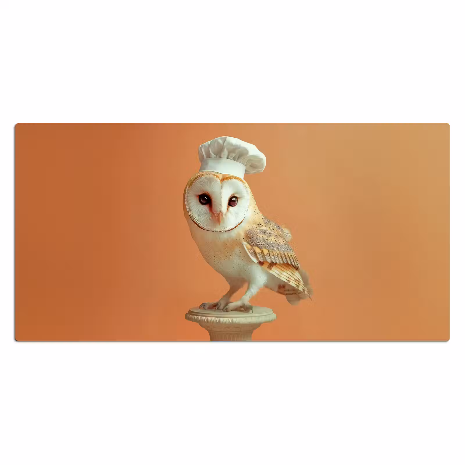 Bureau onderlegger - Kerkuil - Koksmuts - Oranje - Vogel — 1