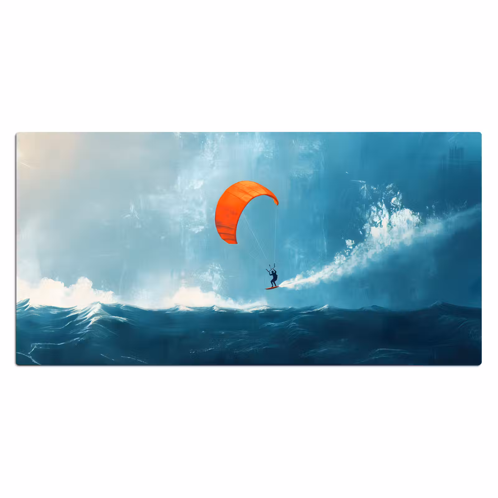 Bureau onderlegger - Kitesurfer - Oranje - Zee - Lucht — 1