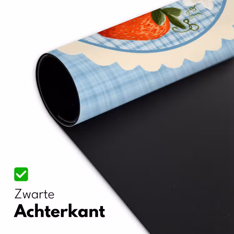 Bureau onderlegger - Aardbeien - Lijst - Rood - Geruit — 4