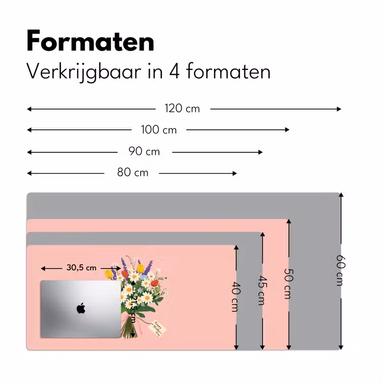 Bureau onderlegger - Bloemen - Lint - Kaartje — 7