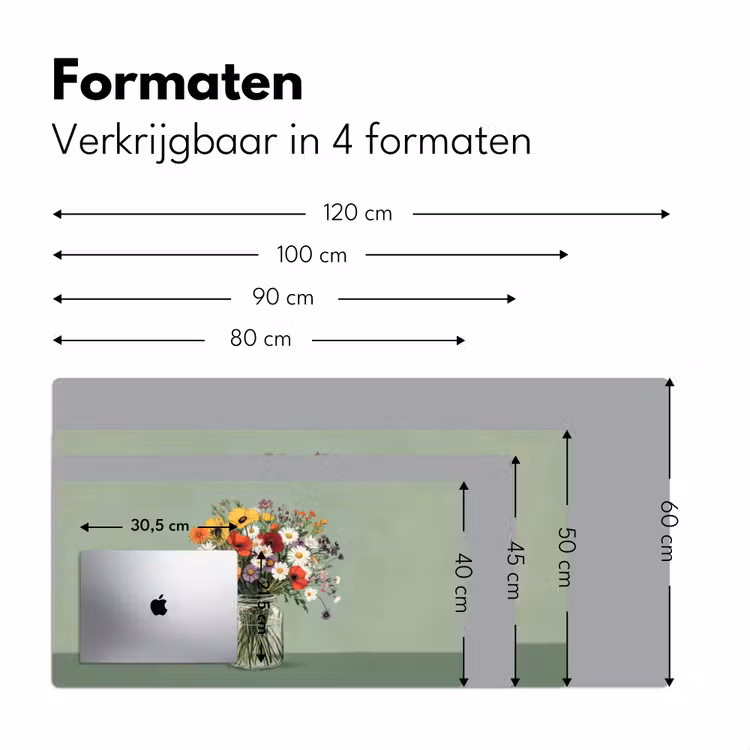 Bureau onderlegger - Bloemen - Vaas - Kaartje — 7