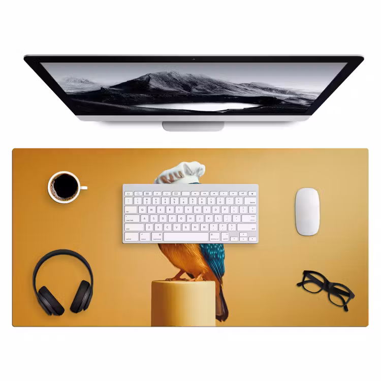 Bureau onderlegger - Ijsvogel - Pilaar - Koksmuts - Vogel — 3