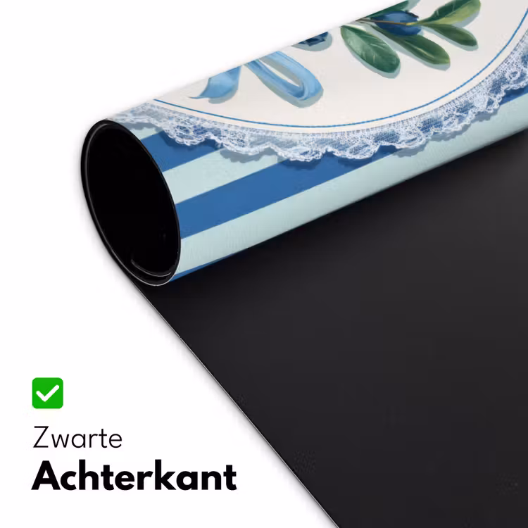 Bureau onderlegger - Illustratie - Bessen - Blauw - Strepen — 4