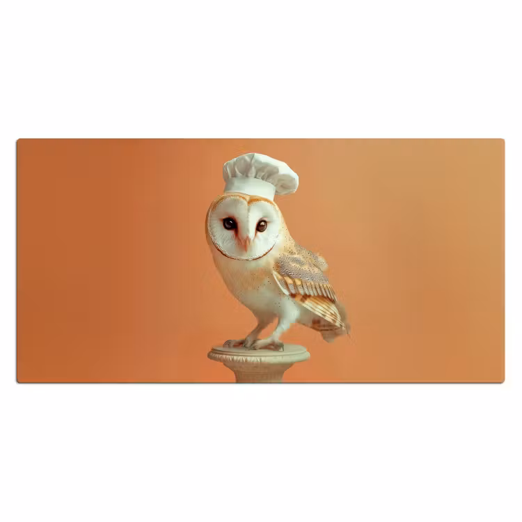 Bureau onderlegger - Kerkuil - Koksmuts - Oranje - Vogel — 1