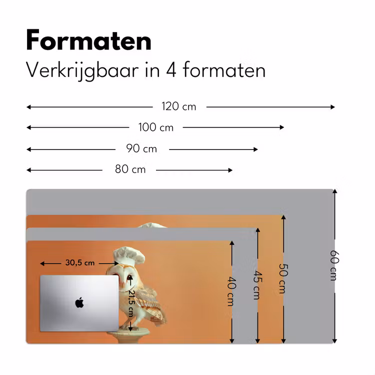 Bureau onderlegger - Kerkuil - Koksmuts - Oranje - Vogel — 7
