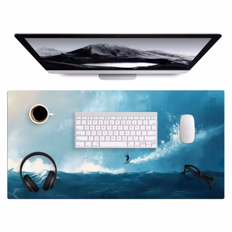 Bureau onderlegger - Kitesurfer - Oranje - Zee - Lucht — 3