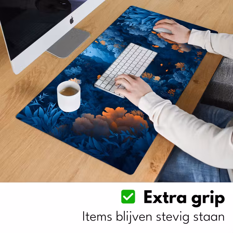 Bureau onderlegger - Koraalrif - Vissen - Oceaan - Blauw — 5