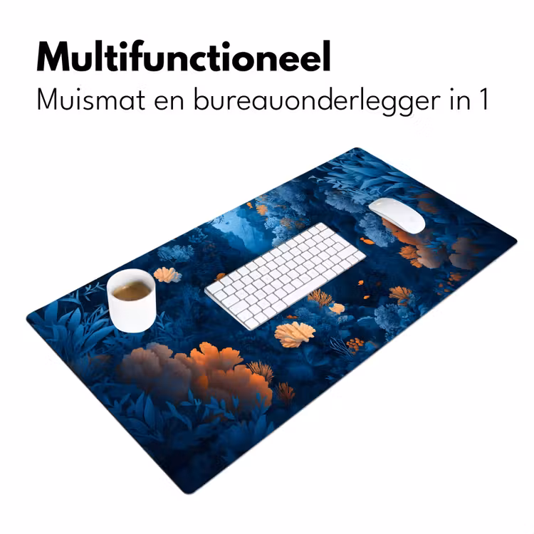 Bureau onderlegger - Koraalrif - Vissen - Oceaan - Blauw — 6