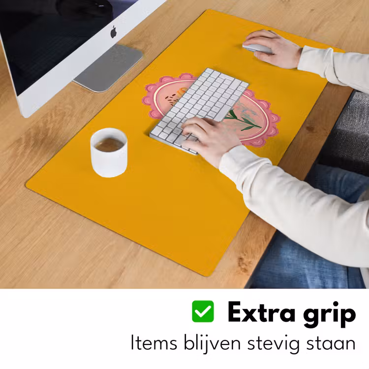 Bureau onderlegger - Lelie - Oranje - Lijst - Ovaal — 5