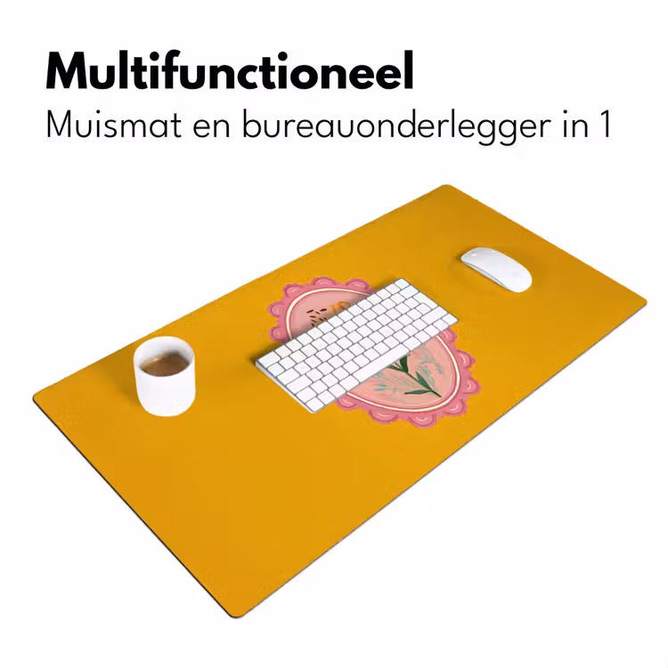 Bureau onderlegger - Lelie - Oranje - Lijst - Ovaal — 6