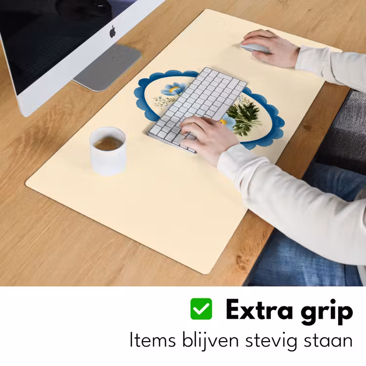 Bureau onderlegger - Lijst - Bloemen - Lichtblauw - Illustratie — 5