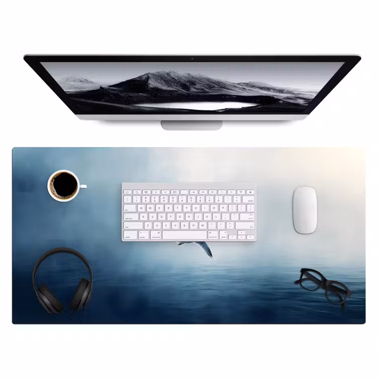 Bureau onderlegger - Meeuw - Wit - Zee - Mistig — 3