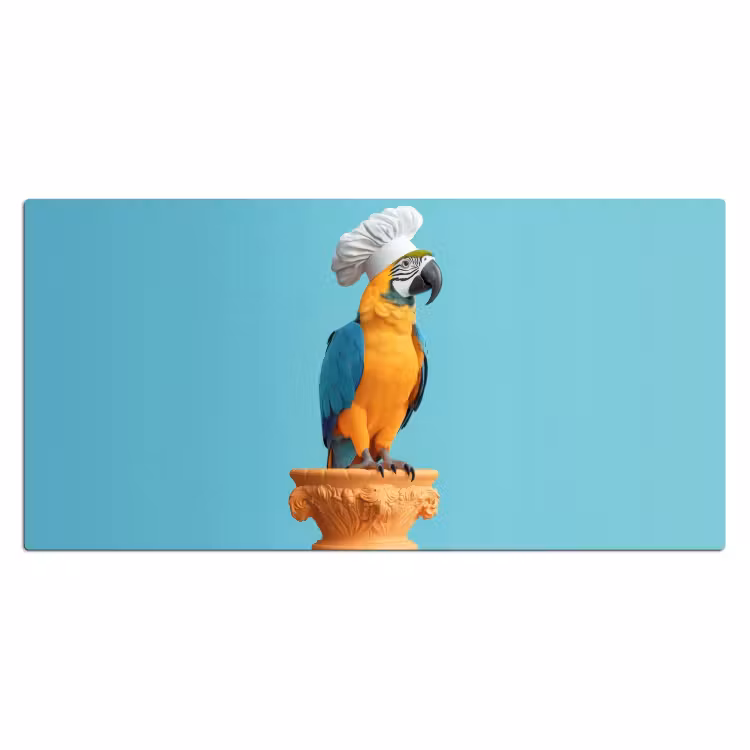Bureau onderlegger - Papegaai - Koksmuts - Grappig - Vogel — 1