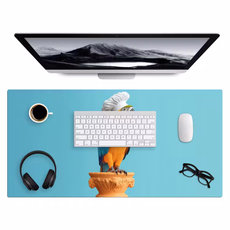 Bureau onderlegger - Papegaai - Koksmuts - Grappig - Vogel — 3