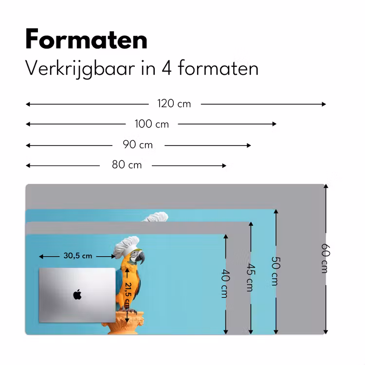 Bureau onderlegger - Papegaai - Koksmuts - Grappig - Vogel — 7