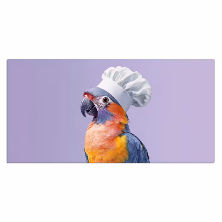 Bureau onderlegger - Papegaai - Koksmuts - Paars - Cute — 1