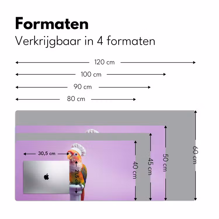 Bureau onderlegger - Papegaai - Koksmuts - Pilaar - Vogel — 7