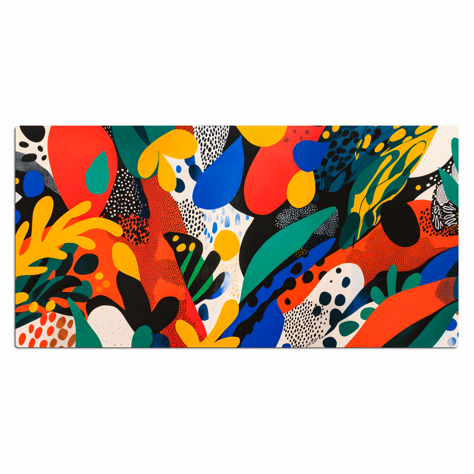 Bureau onderlegger - Abstract - Planten - Vormen - Kleurrijk — 1