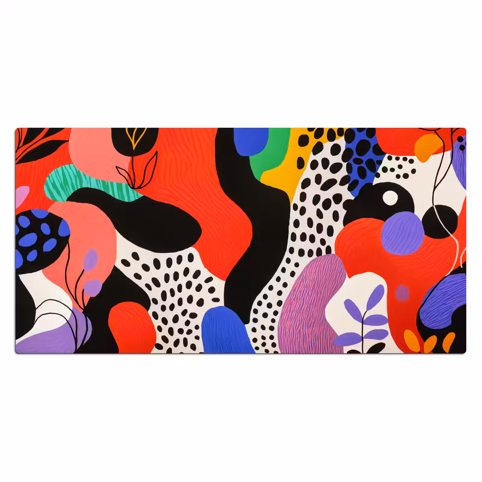 Bureau onderlegger - Abstract - Vormen - Kleuren - Stippen — 1