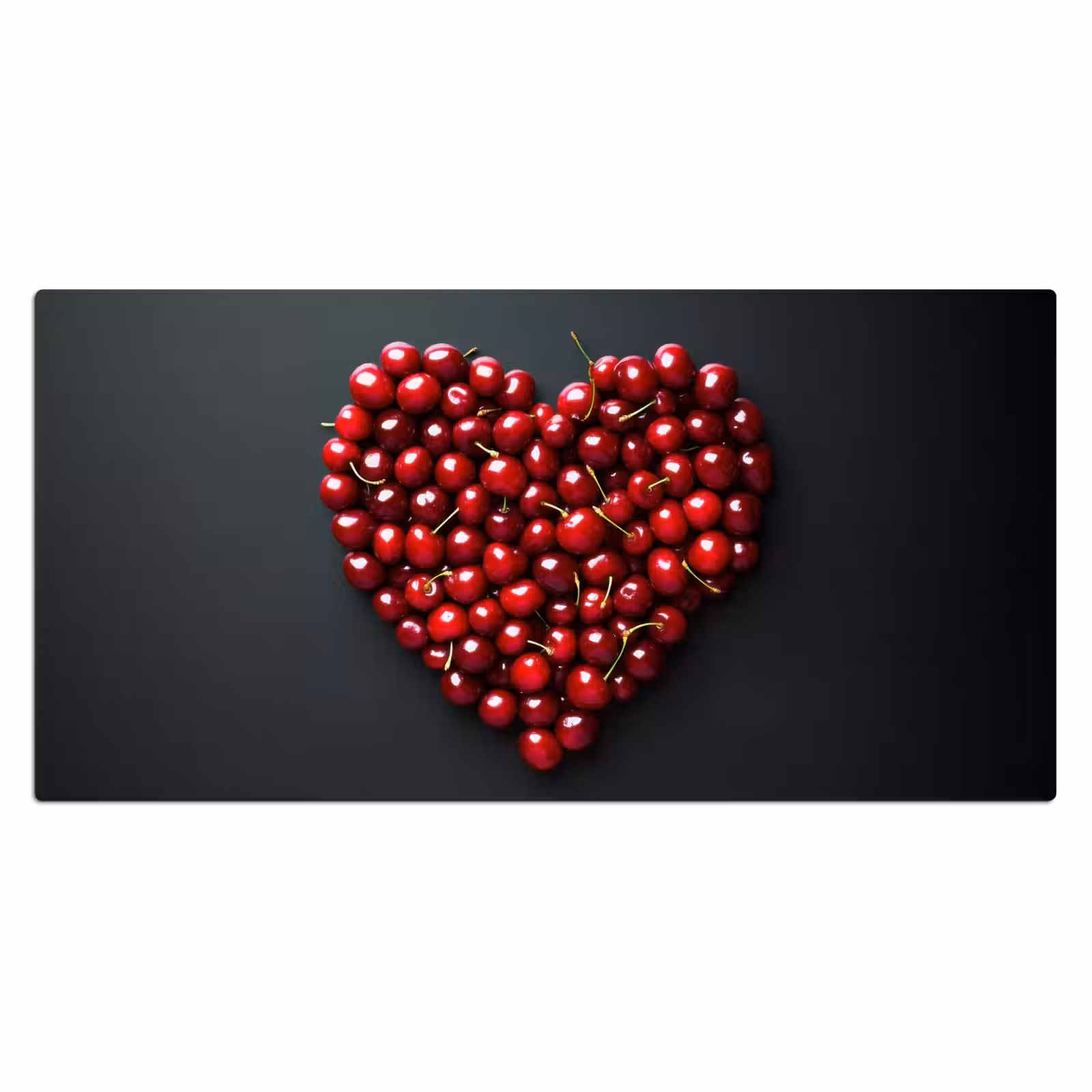 Bureau onderlegger - Kersen - Hart - Rood - Zwart — 1