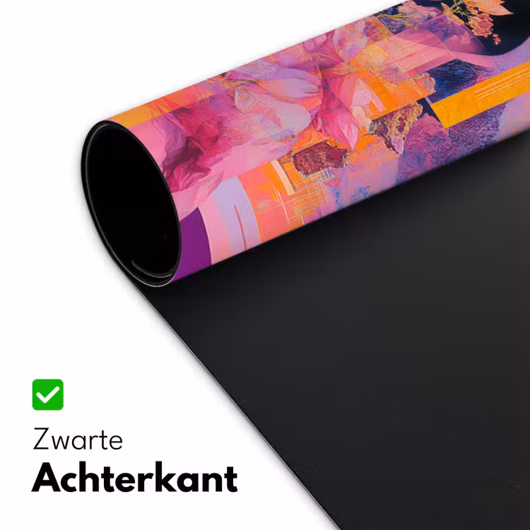 Bureau onderlegger - Abstract - Portret - Vrouw - Kleurrijk — 4